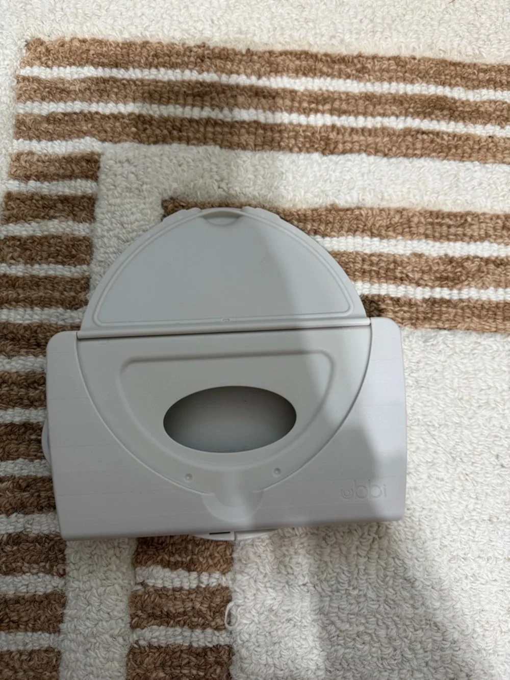 Ubbi Gray Portable Wipes Dispenser - Picture 2 of 3